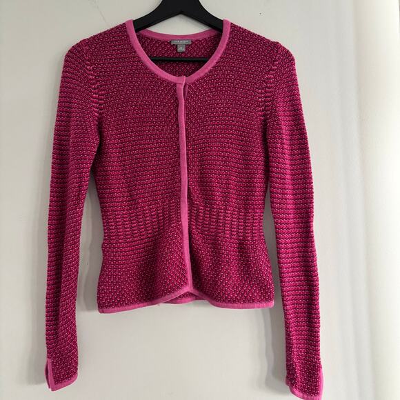 Ann Taylor Petites Pink Sweater Cardigan Size S Cashmere Mohair Rabbit Hair Wool - Picture 5 of 7
